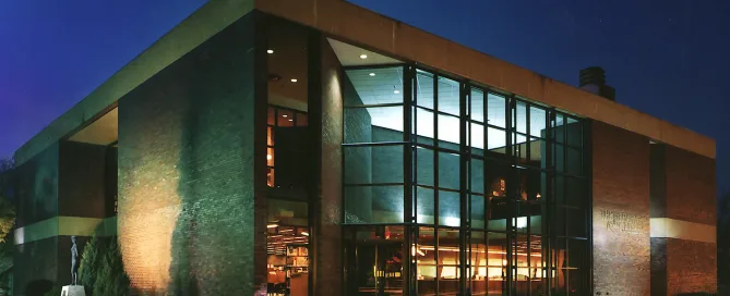 Cambridge Library Exterior Evening